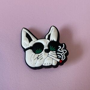 Dog smoking shoe charms